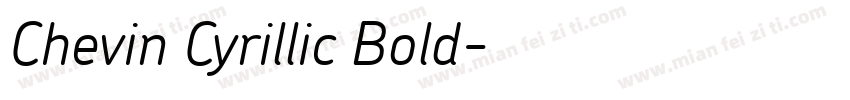 Chevin Cyrillic Bold字体转换